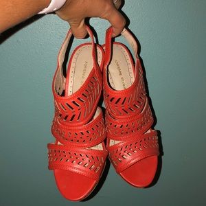 Orange summer high heels!